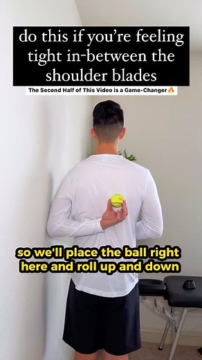 14 reactions · 4 comments | 1-Min Video  Feeling tight between the shoulder blades? Give this a try! #shoulders #muscles #massage | Joetherapy | Facebook