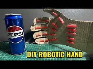 How to make a robotic hand easily at home out of cardboard #DIY #Mechanical Hand