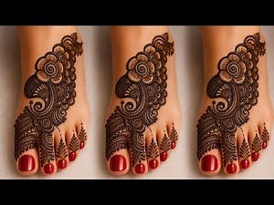 Latest Leg Mehndi Design 2025 | Super Easy & Beautiful Bridal Foot Mehndi