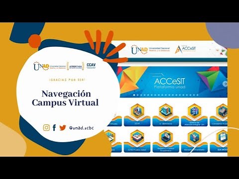 Navegación campus virtual - UNAD