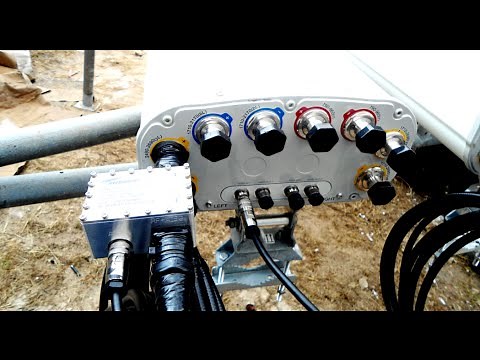 Como instalar los conectores de antenas sectoriales ANDREW Tri Banda 4G LTE en radiobases celulares.