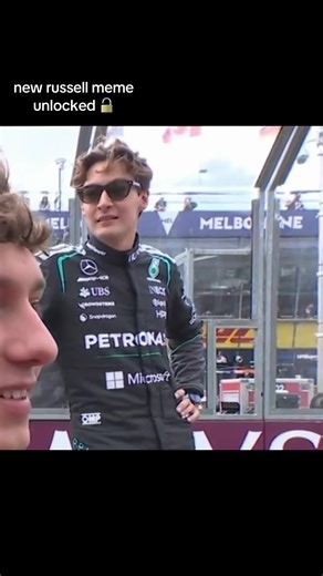 George Russell Meme from Australia Pre-Race Warm-Up