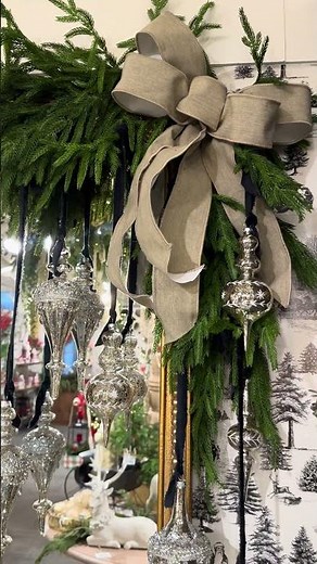 Raz 34" Glittered Cedar Christmas Tree Spray F4022633