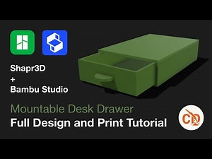 Shapr3D Tutorial for Beginners – Design a Mountable Drawer Step-by-Step | 3D Printing Project
