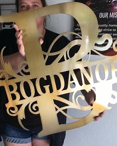 80 reactions · 11 shares | ❗Our best selling Split Letter Monogram Sign is now 30% OFF❗ . Use code: BOGO50 to get 50% off a second piece of metal art. . Buy one for yourself, and one for a friend or loved one  | Precision Metal Art USA | Facebook