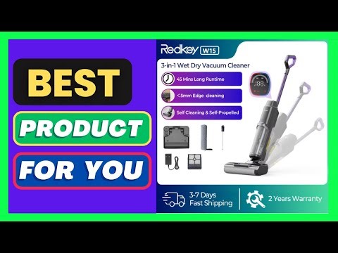 Redkey W15 Cordless Wet Dry Vacuum Cleaner 3 in1 , Self-Washing Self