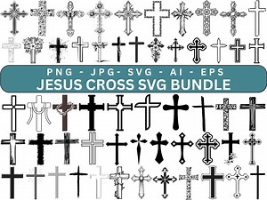Cross SVG Bundle, Distressed Cross Svg, Cricut Cross, Cross Vector, Silhouette, Christian Svg, Cross Clipart, Digital Download - Etsy