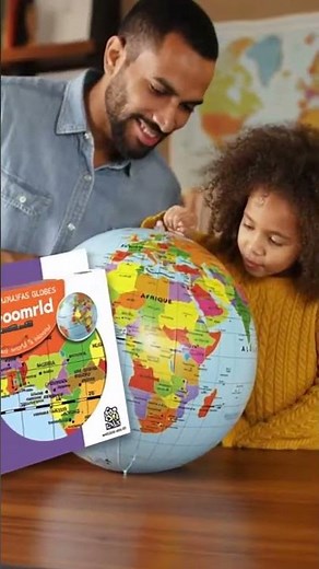 The World 20-inch Large Inflatable Globe