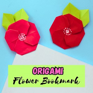1.3K views | Beautiful origami paper bookmark making tutorial with step by step paper folding instructions. Amazing for notebook decoration too. #origami #flowers #bookmark #diy #craft #howto #papercraft #paperflower #artandcraft #tutorial #thelittlecrafties | The Little Crafties | Facebook