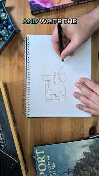 Creating a DND Adventure using a sketchbook !