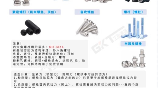 机械知识科普（螺丝篇）