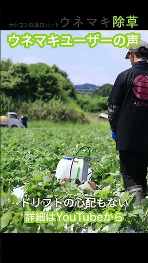 かんしょの除草はウネマキで #ウネマキ #除草 #フィールドワークス #スマート農業 #さつまいも #かんしょ #shorts