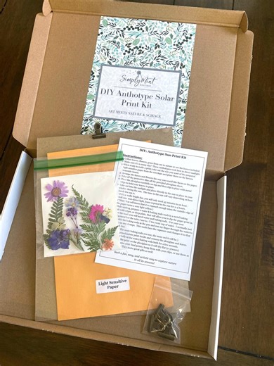 DIY Spring Anthotype Solar Printing Kit, Artistic Sun Printing, Craft Kit - Etsy
