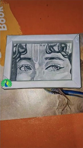 Diy paper frame 😍 #diy #craft #shorts #trending