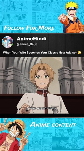 When Your Wife Becomes Your Class's New Advisor 😳 || Jobless Reincarnation S3EP3 || #anime #shorts