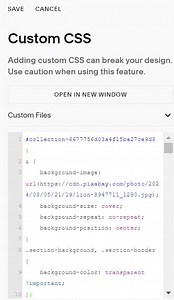 [Share] How to add background image to Blog Page