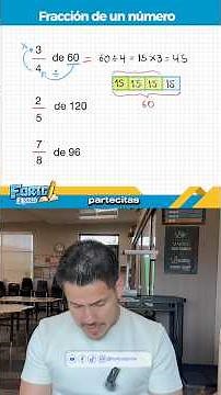 ¿Cómo calcular la fracción de un número?