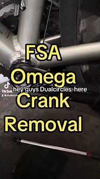 How to remove FSA Omega crank when self extracting bolt failed