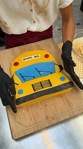 School Bus Cake! Hop on for a sweet ride 🚌🎂 | Chefclub GruB