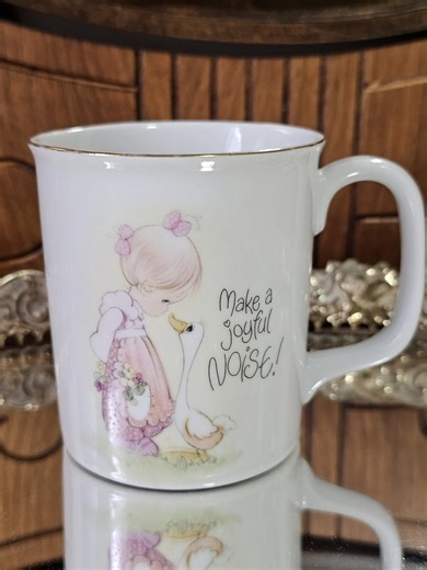 Precious Moments by Enesco Vintage Mug Cup "make a Joyful Noise" - Etsy