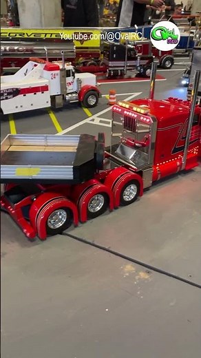 My favorite RC truck at the show has trailer wheels that steer