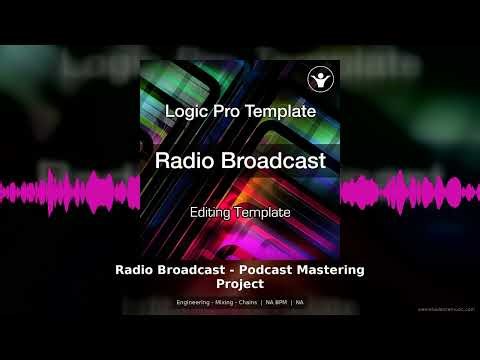 Radio Broadcast Podcast Mastering Project Engineering Mixing Chains Template