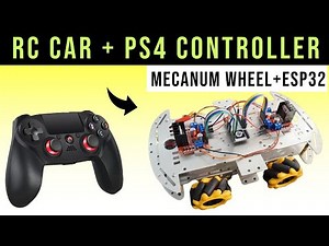 PS4 Controller Mecanum wheels car | esp32 | DIY🔥