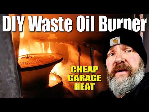 DIY Waste Oil Burner ~ Converting a Wood Stove for CHEAP Garage Heat