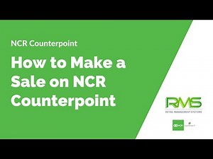 How to Make a Sale - NCR Counterpoint