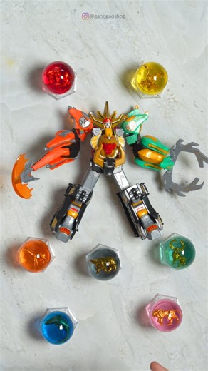 91K views · 295 reactions | Wild Force Power! ✨ The Megazord grows stronger with the Giraffe Zord 漣 and Deer Zord 歷 as new arms. Do you remember this epic combination?  Crystals handmade by Gaoogao #PowerRangers #gaoranger #wildforcecrystal #WildForce #gaocrystal | Gaoogao.com - Đồ Chơi Siêu Nhân GAO Chính Hãng | Facebook