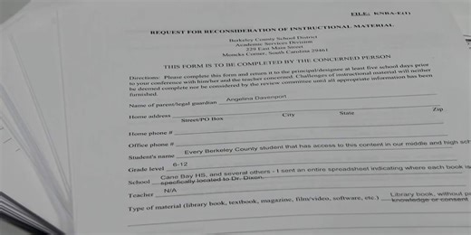 ACLU files suit against SC superintendent over school censorship rules