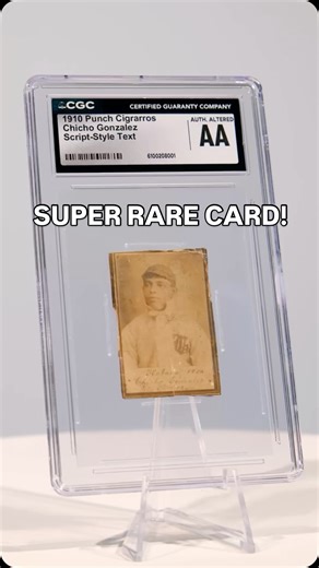 CGC Cards on Instagram: "👀 This very rare card can be in your collection! ⚾ Check out this tobacco card featuring Chicho Gonzalez from a 1910 Cuban-card set. The baseball set features players from two Cuban teams and two American teams. This card is one of the “Script-Style” or handwritten examples of known Punch cards. 🚨Bid now on this tobacco card at REA right now by heading to the link in our bio!"