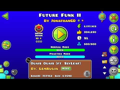 (Hardest) (ULDM) Future Funk II 100% by JonathanGD (No Coins) | Geometry Dash