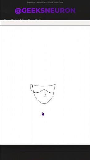 How to Draw #kakashi Using Python Turtle 🔥| kakashi hatake | naruto