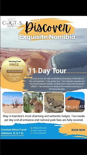 Namibia Safari Tour | Canyons, Deserts & Wildlife!