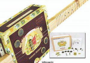 Basic Cigar Box Guitar Kit with How-To Guide - Choose 3 or 4 String & Add-On Options!
