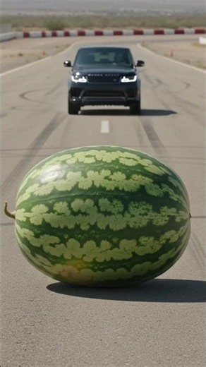 Range Rover vs GIANT Watermelon! 🍉💥 You Won't Believe What Happens! #shorts #geotastic