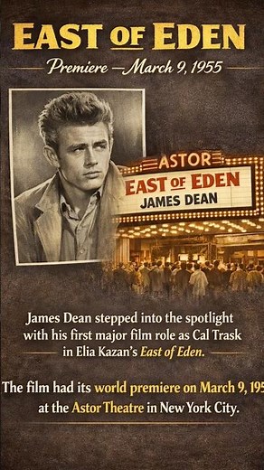 James Dean – East of Eden Premiere (1955) | Hollywood History