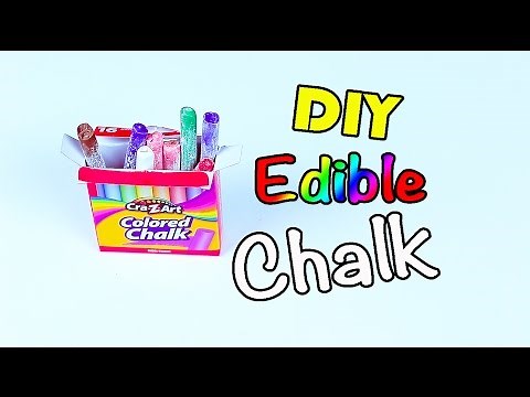 DIY edible chalk you can eat !