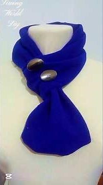 Let’s sew the quickest button-closure scarf!🪡 #sewingtutorial #sewingtips #sewing #sewinghacks #sew