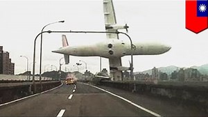 Taipei air disaster: Commuter plane with 58 aboard crashes into river, at least nine dead