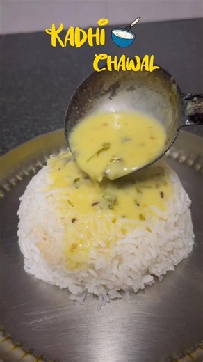 Aaj ki craving: Kadhi chawal 🌿🍚 Simple home cooked food 🤤😋