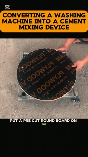 Converting a washing machine into a cement mixing device. #washingmachine #mixing #device #cementmixing | No-nonsense Video