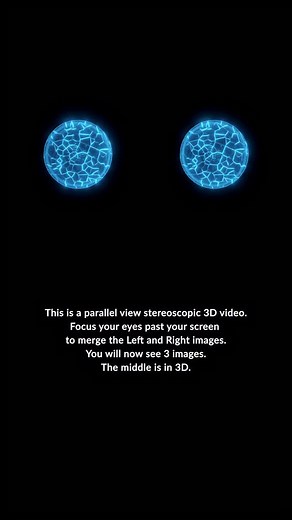 Pieces This is a parallel view stereoscopic 3D video. Focus your eyes past your screen to merge the Left and Right images. You will now see 3 images. The middle is in 3D. | Ben Greenberg