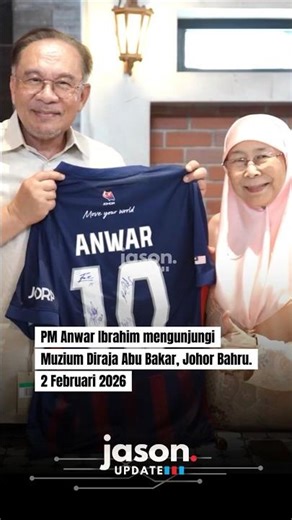 PM Anwar Ibrahim mengunjungi Muzium Diraja Abu Bakar, Johor Bahru.
