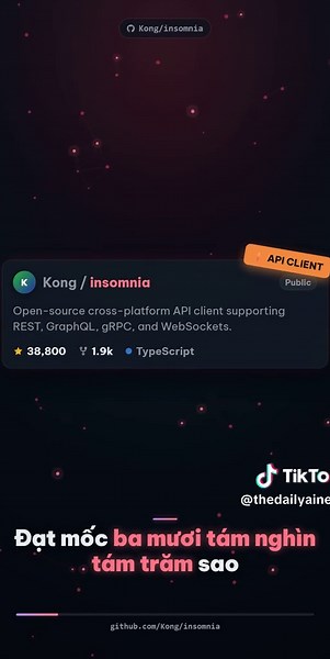 Cong cu debug API manh me khong the thieu Trinh go loi va kiem thu API da nang ho tro REST, GraphQL va gRPC. Giup toi uu hoa quy trinh phat trien va kiem thu he thong. #congnghe #tech #AI #ltrinh #github #shorts #reels #opensource #coding #developer