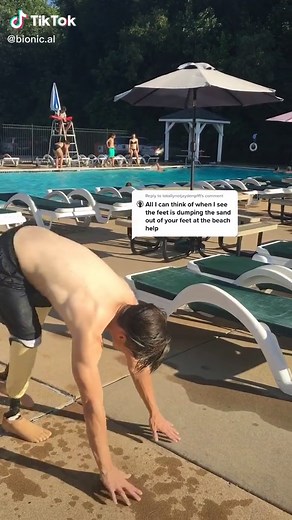 Reply to @totallynotjaydenpfft how to empty your legs after swimming as an #amputee #fyp