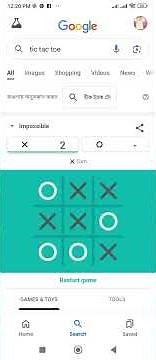 How to play tic tac toe game on google