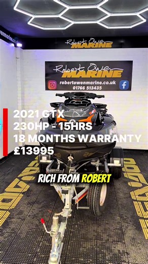 2021 Sea-Doo GTX 230 - 15hrs - 18 Months Warranty SBS Roller Trailer Sea-Doo overall cover Premium Bluetooth Speakers Fishing rod holders and cup holders Boarding Ladder Fully Serviced 18 Months Warranty £13995