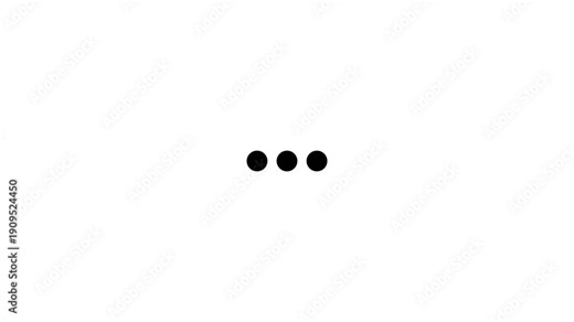 Typing loading dots, Minimal typing loading dots animation symbolizing message sending, chat response, waiting indicator, and online communication status.